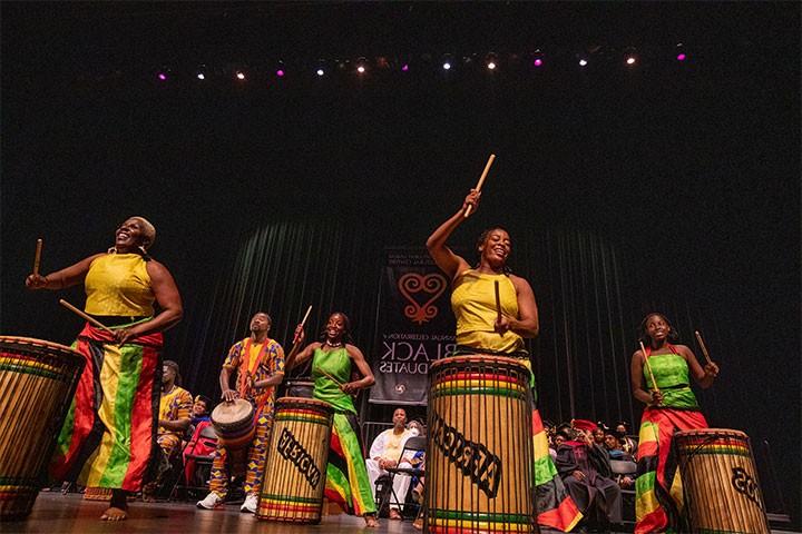 Performers at the Black Grad Celebration